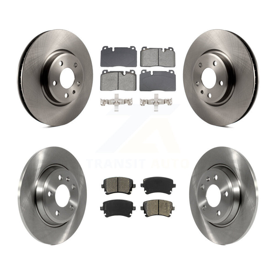 Front Rear Disc Brake Rotors And Semi-Metallic Pads Kit For 2016 Audi Q5 FLEX engine K8S-103909
