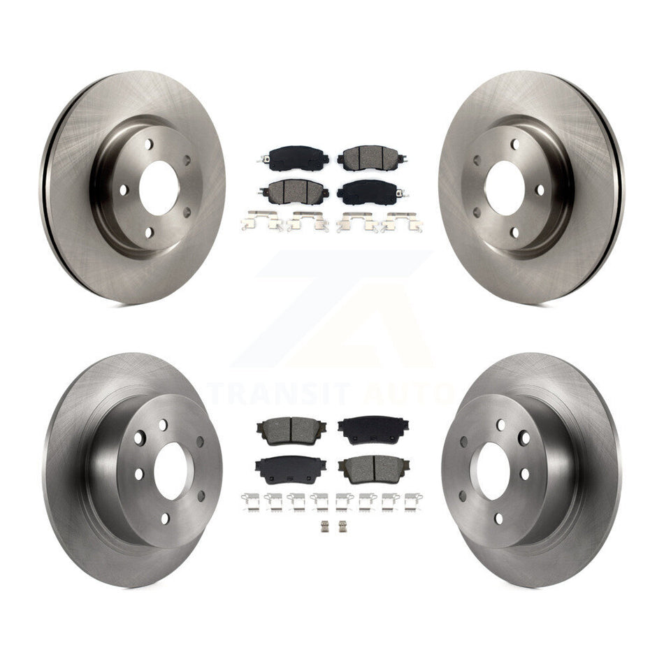 Front Rear Brake Rotors Semi-Metallic Pad Kit For Nissan Altima With Manual Parking K8S-103910
