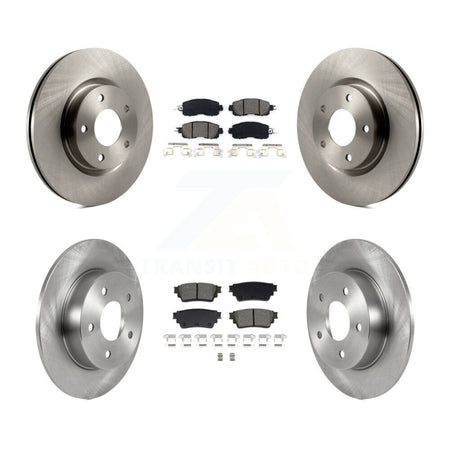 Front Rear Disc Brake Rotors And Semi-Metallic Pads Kit For Nissan Altima K8S-103911
