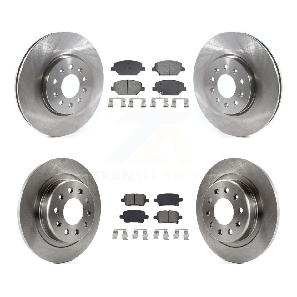Front Rear Disc Brake Rotor Semi-Metallic Pad Kit For Chevrolet Equinox GMC Terrain Buick K8S-103912