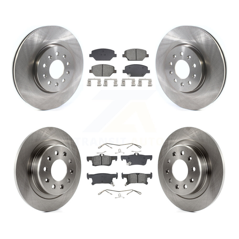 Front Rear Disc Brake Rotors And Semi-Metallic Pads Kit For Buick Envision K8S-103913