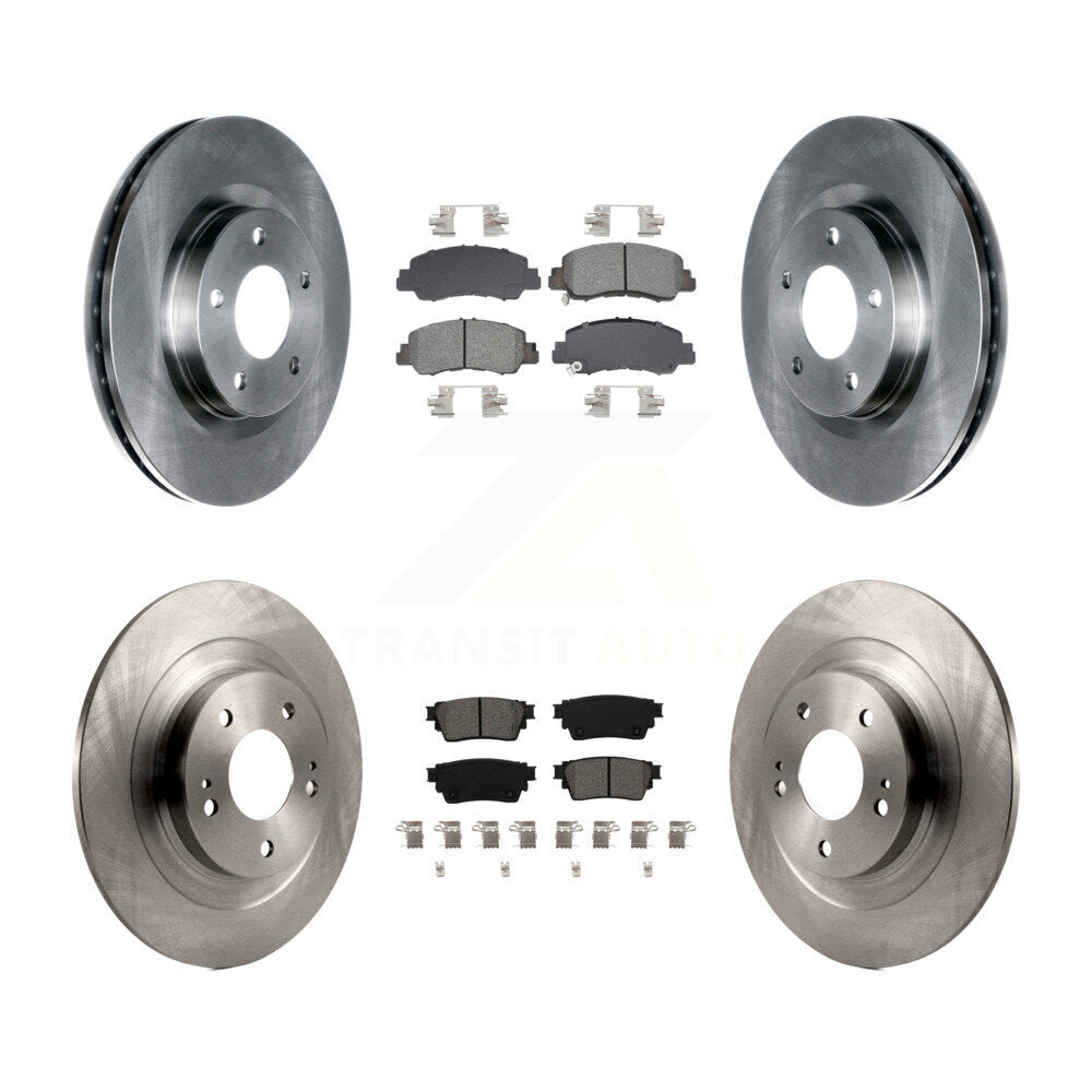 Front Rear Disc Brake Rotors And Semi-Metallic Pads Kit For Mitsubishi Eclipse Cross K8S-103915