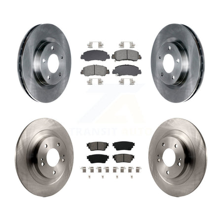 Front Rear Disc Brake Rotors And Semi-Metallic Pads Kit For Mitsubishi Eclipse Cross K8S-103915