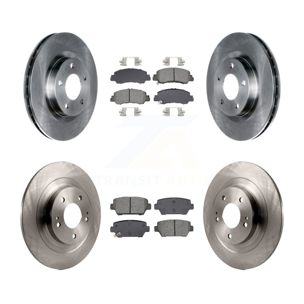 Front Rear Disc Brake Rotors And Semi-Metallic Pads Kit For Mitsubishi Eclipse Cross K8S-103916