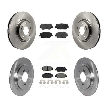 Front Rear Disc Brake Rotors And Semi-Metallic Pads Kit For 2019-2020 Hyundai Nexo K8S-103917