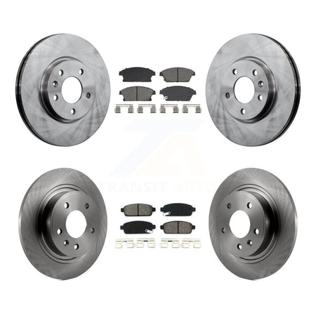 Front Rear Brake Rotor And Semi-Metallic Pad Kit For Chevrolet Cruze Buick Verano Orlando K8S-103921
