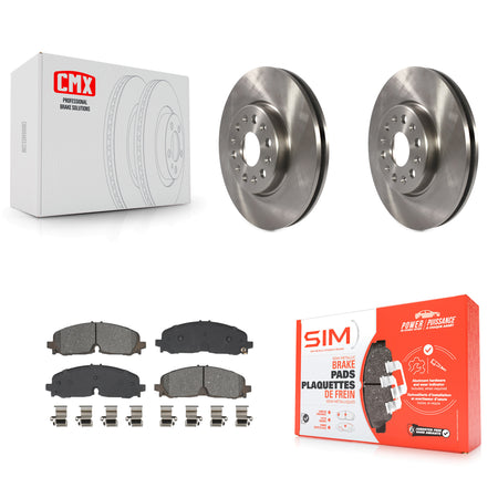 Front Brake Rotors & Semi-Metallic Pad Kit For Chevrolet Traverse Blazer GMC Acadia Buick K8S-103966