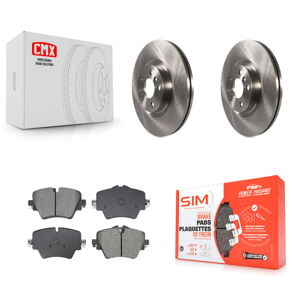 Front Brake Rotors Semi-Metallic Pad Kit For BMW X1 Mini Cooper Countryman X2 228i xDrive K8S-103991