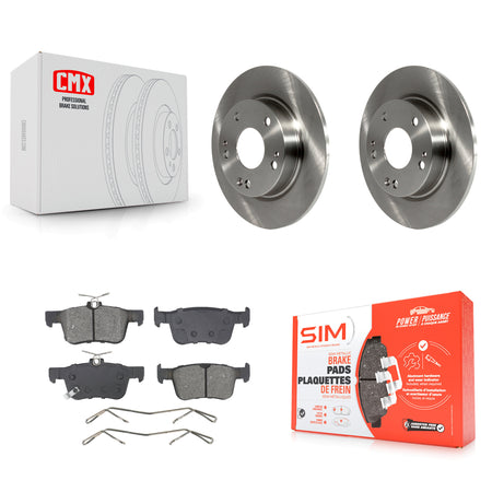 Rear Disc Brake Rotors And Semi-Metallic Pads Kit For Honda Civic Insight K8S-104048