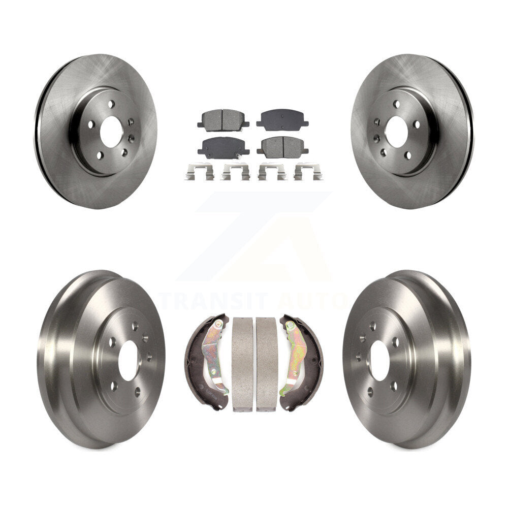 Front Rear Disc Brake Rotors Semi-Metallic Pads And Drum Kit For Chevrolet Trax K8S-104084