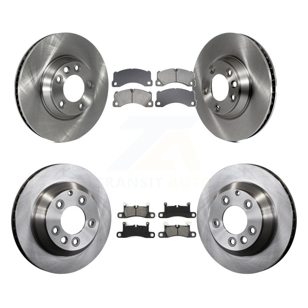 Front Rear Disc Brake Rotors And Semi-Metallic Pads Kit (6Pc) For Porsche Cayenne K8S-104090