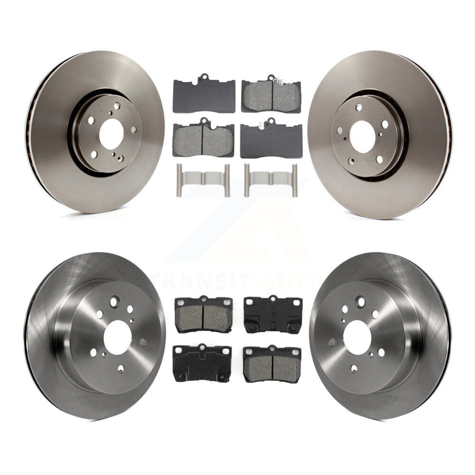 Front Rear Brake Rotor And Semi-Metallic Pad Kit (6Pc) For Lexus IS350 GS350 GS450h GS430 K8S-104092