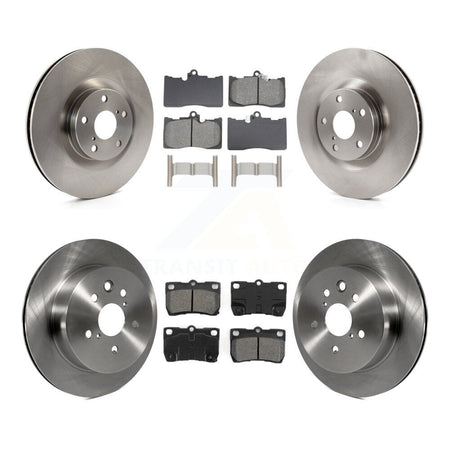 Front Rear Brake Rotor And Semi-Metallic Pad Kit (6Pc) For Lexus IS350 GS350 GS450h GS460 K8S-104093