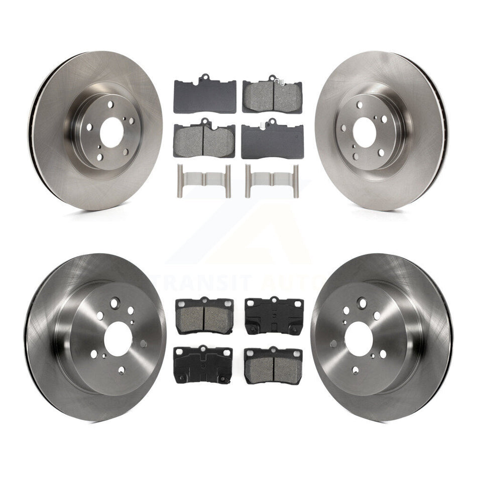 Front Rear Brake Rotor And Semi-Metallic Pad Kit (6Pc) For Lexus IS350 GS350 GS450h GS460 K8S-104093