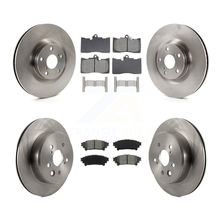 Front Rear Disc Brake Rotor Semi-Metallic Pad Kit (6Pc) For Lexus IS300 IS350 GS350 RC350 K8S-104094