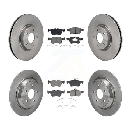 Front Rear Brake Rotor Semi-Metallic Pad Kit For Ford Escape Bronco Sport Lincoln Corsair K8S-104103