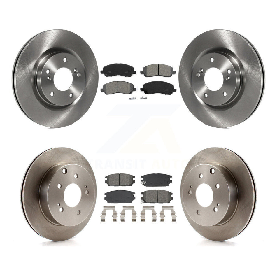 Front Rear Disc Brake Rotors And Semi-Metallic Pads Kit For Mitsubishi Eclipse Galant K8S-104105