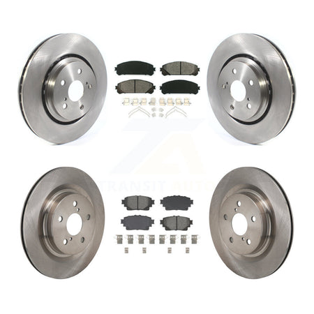 Front Rear Brake Rotors & Semi-Metallic Pad Kit For Lexus NX350h NX350 NX250 Toyota Crown K8S-104106
