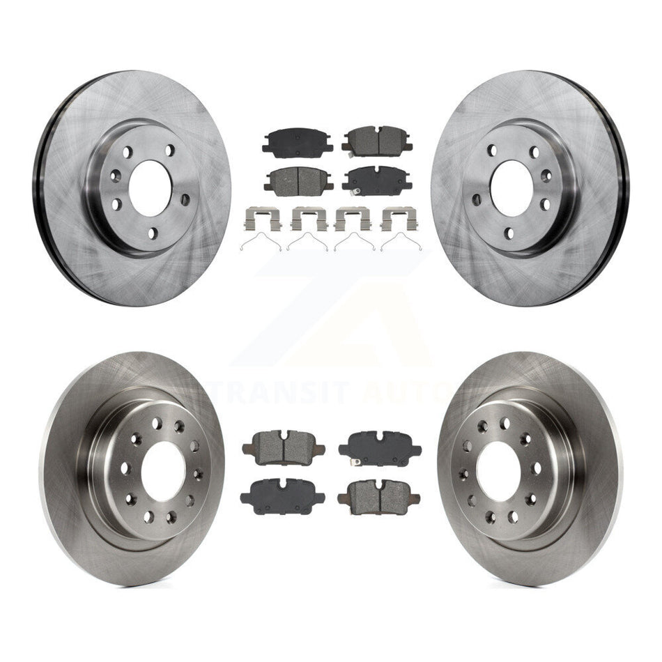 Front Rear Brake Rotor And Semi-Metallic Pad Kit For Chevrolet Equinox GMC Terrain Malibu K8S-104112