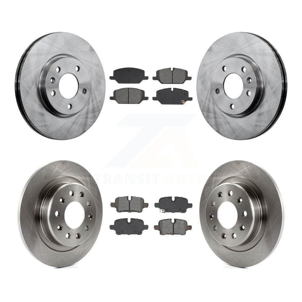 Front Rear Disc Brake Rotors And Semi-Metallic Pads Kit For GMC Terrain K8S-104114