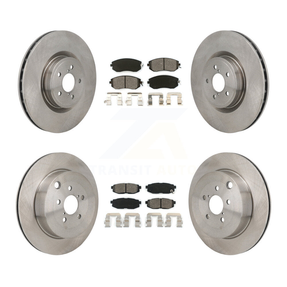 Front Rear Brake Rotors Semi-Metallic Pad Kit For 19 Toyota 86 Base GT With Brembo Brakes K8S-104122