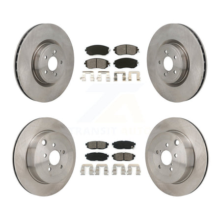 Front Rear Brake Rotors Semi-Metallic Pad Kit For 19 Toyota 86 Base GT With Brembo Brakes K8S-104122