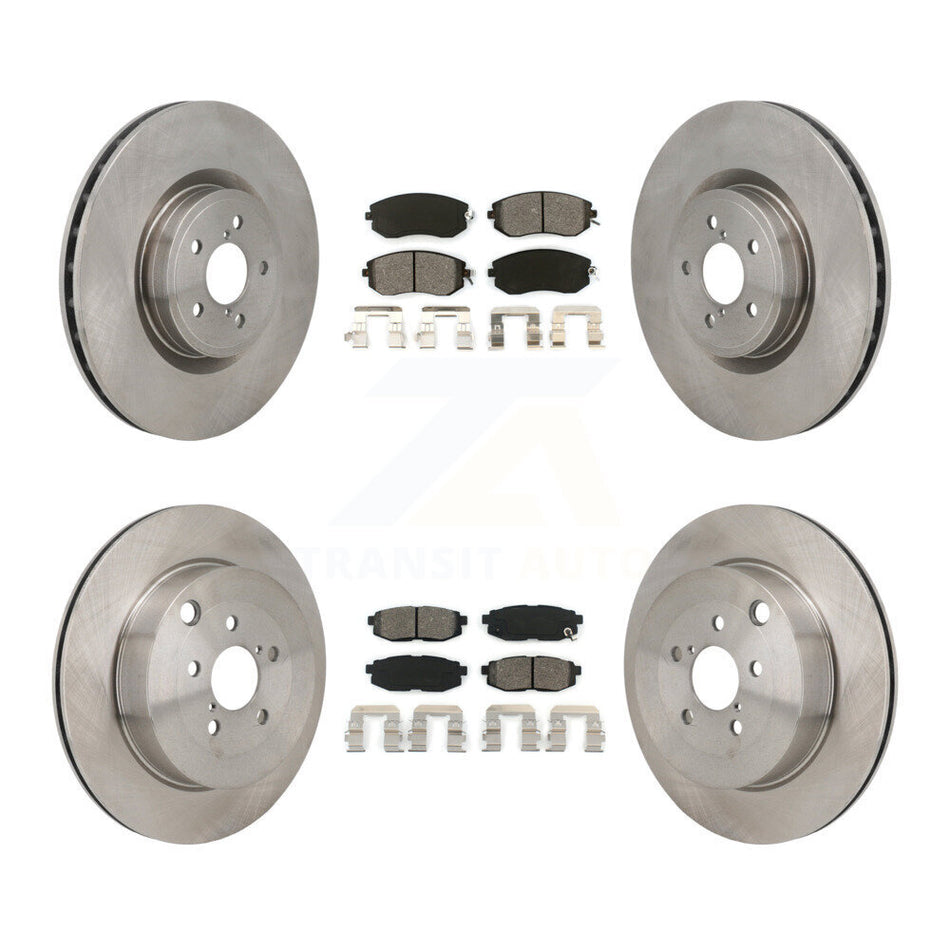 Front Rear Brake Rotors Semi-Metallic Pad Kit For 19 Toyota 86 Base GT With Brembo Brakes K8S-104122