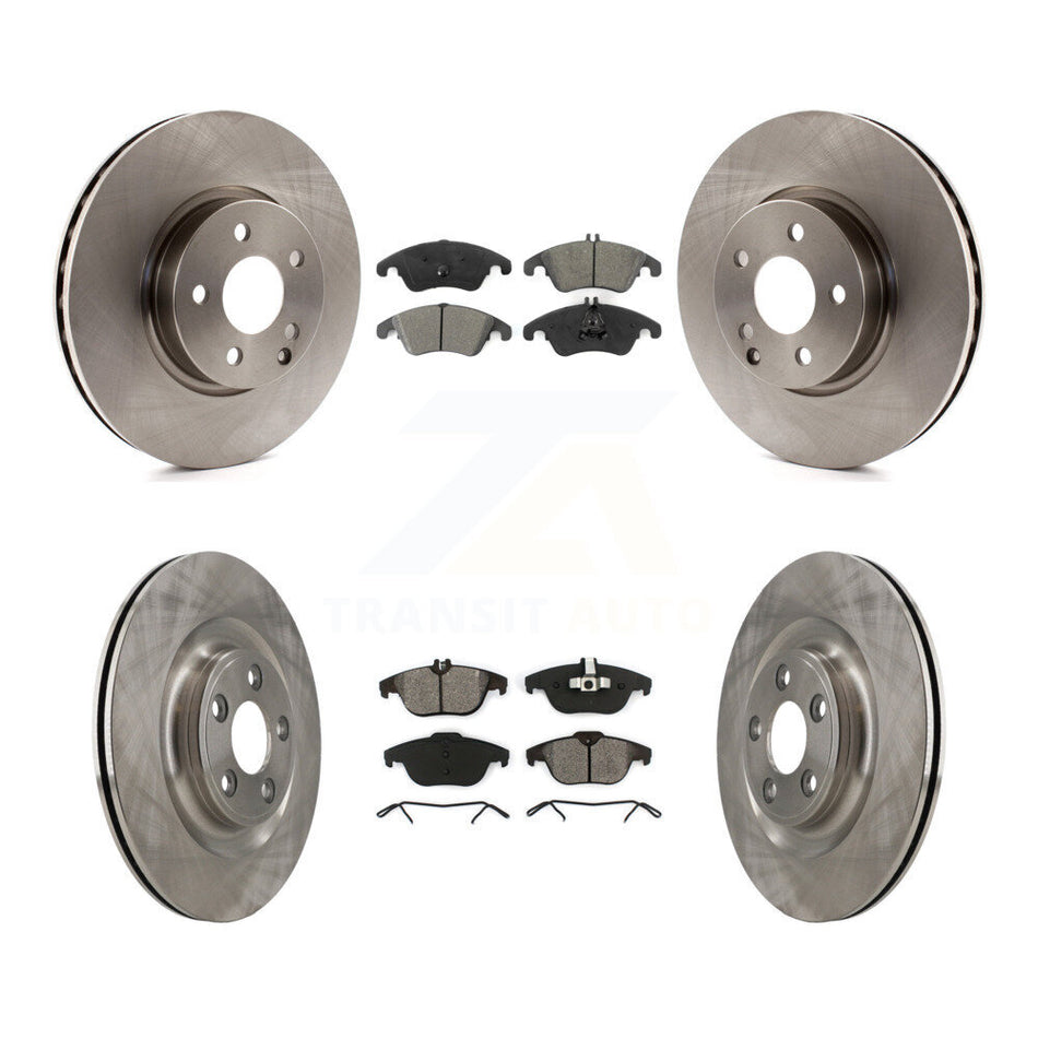 Front Rear Disc Brake Rotors And Semi-Metallic Pads Kit For Mercedes-Benz E400 K8S-104123