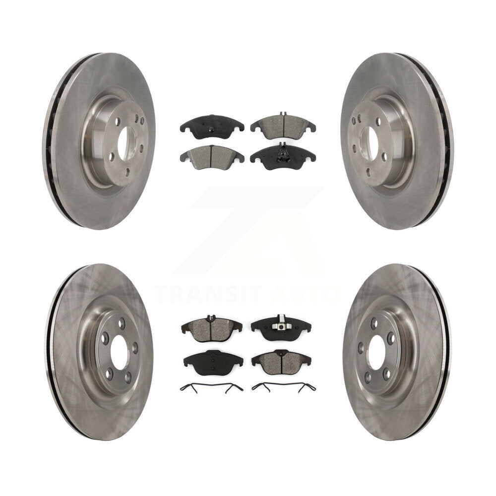 Front Rear Disc Brake Rotors And Semi-Metallic Pads Kit For Mercedes-Benz E400 K8S-104124
