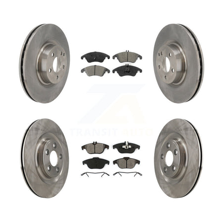 Front Rear Disc Brake Rotors And Semi-Metallic Pads Kit For Mercedes-Benz E400 K8S-104124