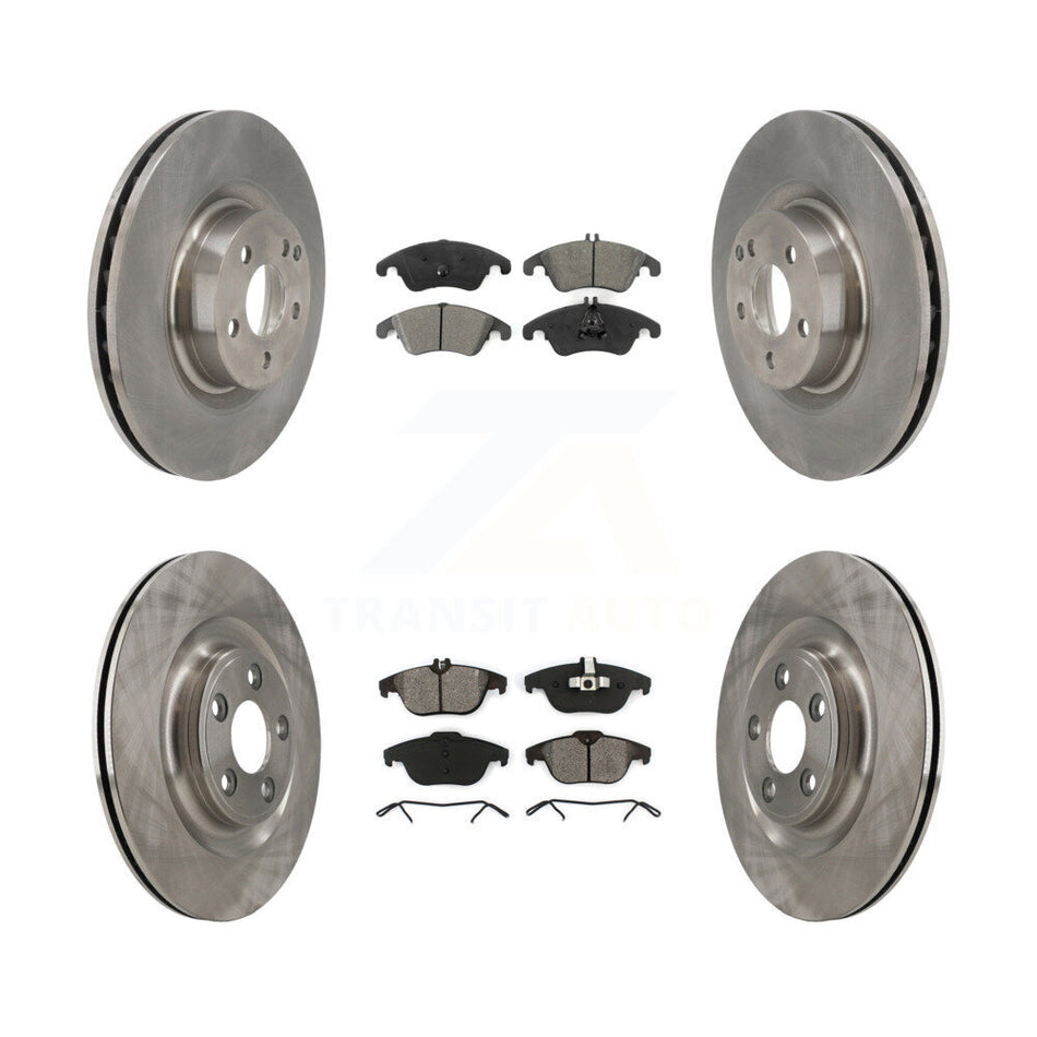 Front Rear Disc Brake Rotors And Semi-Metallic Pads Kit For Mercedes-Benz E400 K8S-104124