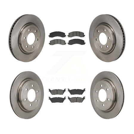 Front Rear Brake Rotors Semi-Metallic Pad Kit For Ford F-150 Expedition Lincoln Navigator K8S-104126