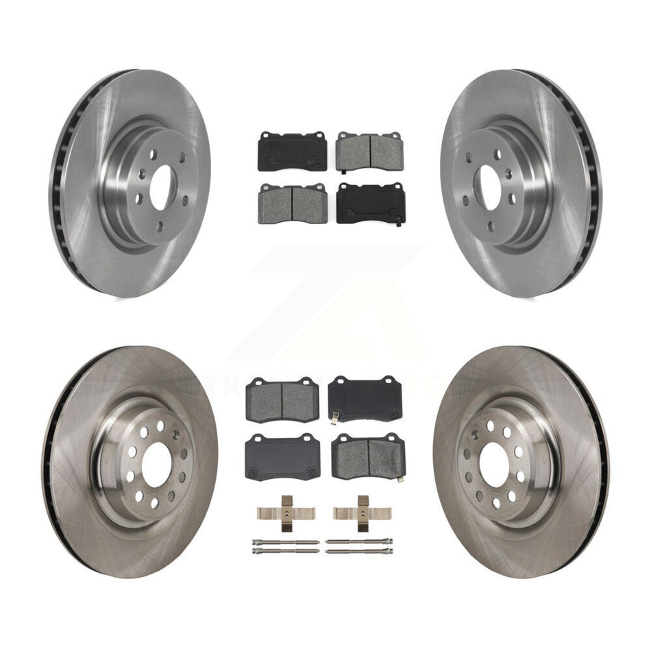 Front Rear Disc Brake Rotors And Semi-Metallic Pads Kit For Tesla S K8S-104133