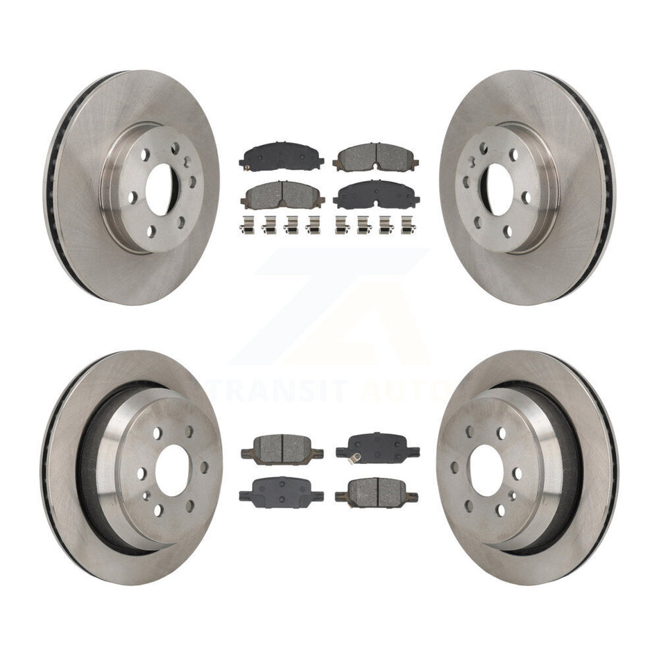 Front Rear Brake Rotors Semi-Metallic Pad Kit For 2021-2022 Chevrolet Colorado GMC Canyon K8S-104134