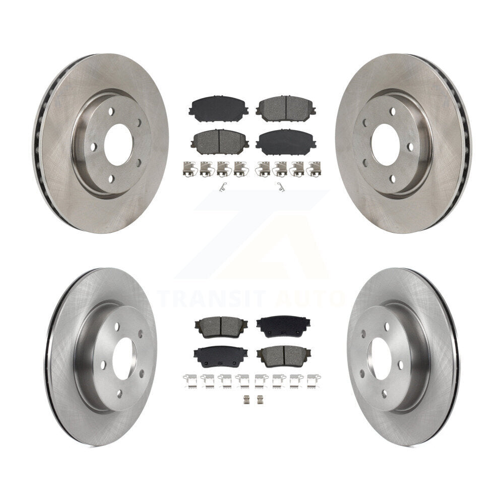 Front Rear Disc Brake Rotors And Semi-Metallic Pads Kit For Nissan Rogue K8S-104139