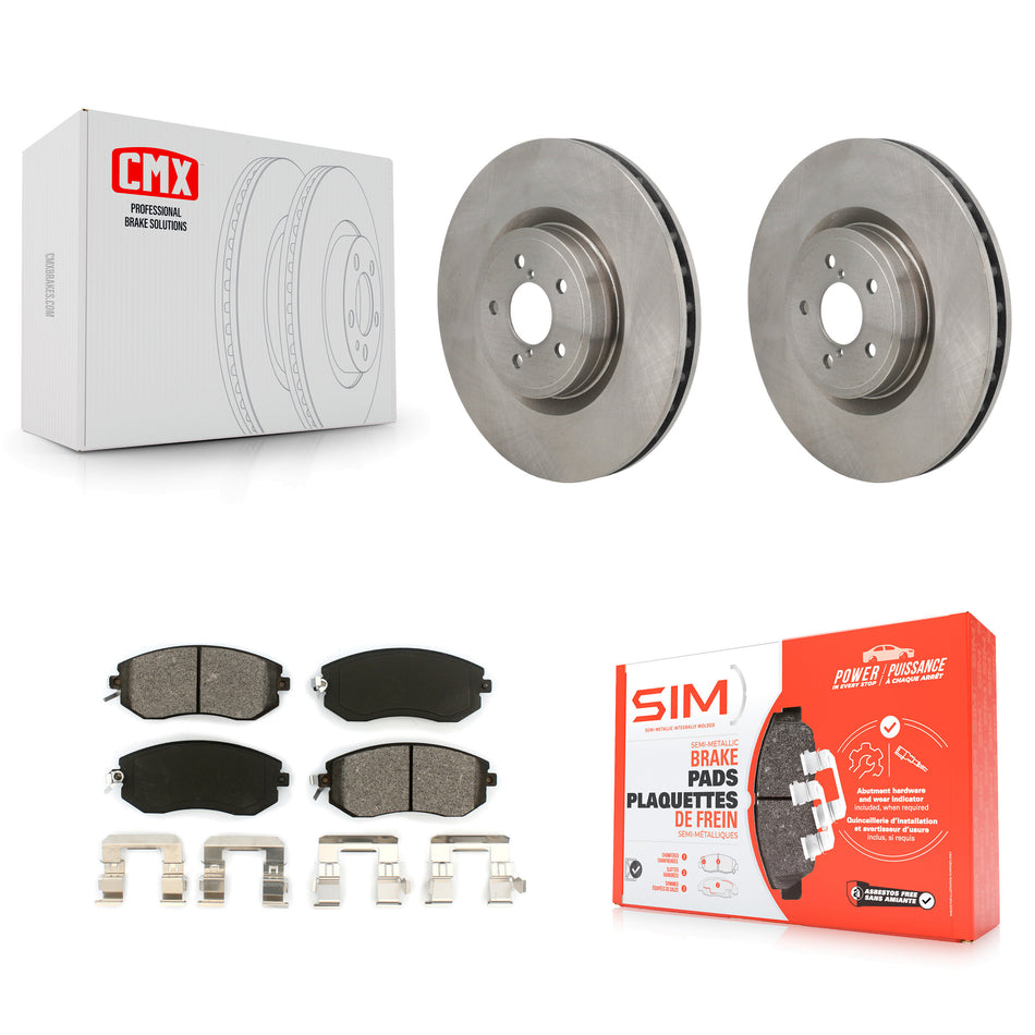 Front Brake Rotor And Semi-Metallic Pad Kit For 2019 Toyota 86 Base GT With Brembo Brakes K8S-104157