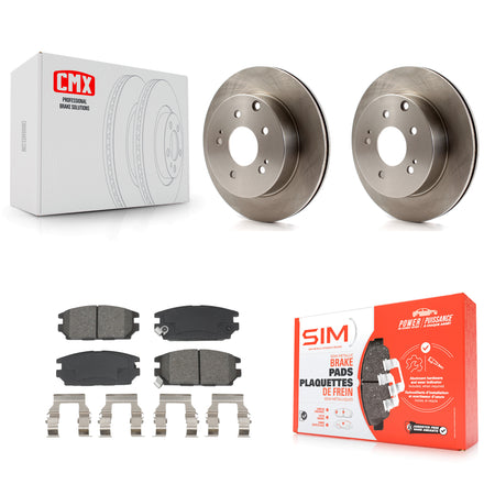 Rear Disc Brake Rotors And Semi-Metallic Pads Kit For Mitsubishi Eclipse Galant K8S-104177