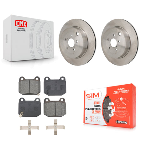 Rear Disc Brake Rotor & Semi-Metallic Pad Kit For Subaru BRZ Toyota 86 With Brembo Brakes K8S-104185