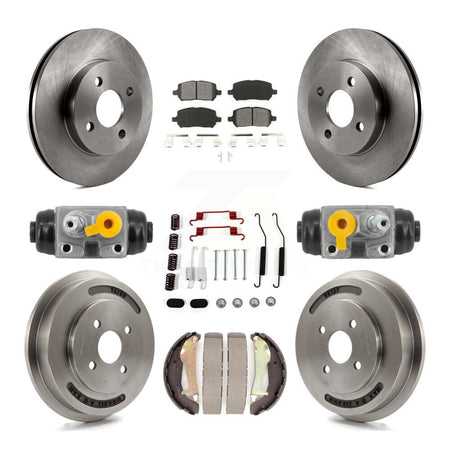 Front Rear Brake Rotor Semi-Metallic Pad & Drum Kit (9Pc) For Chevrolet Cobalt Pontiac G5 K8S-104237