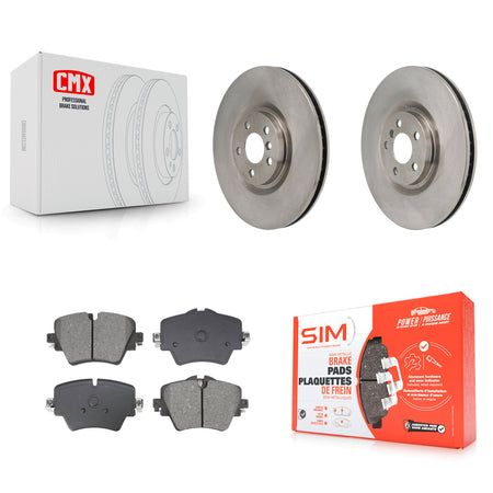 Front Disc Brake Rotors And Semi-Metallic Pads Kit For BMW 228i Gran Coupe K8S-104241