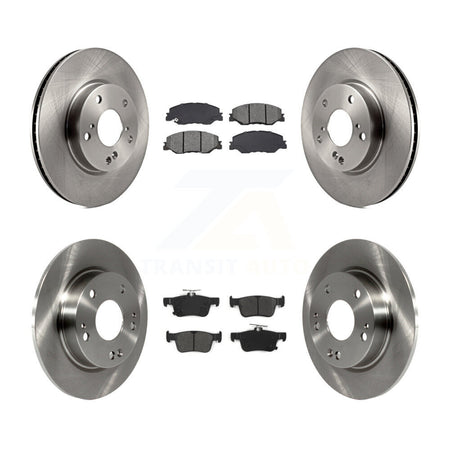 Front Rear Disc Brake Rotors And Semi-Metallic Pads Kit For Honda Civic K8S-104250