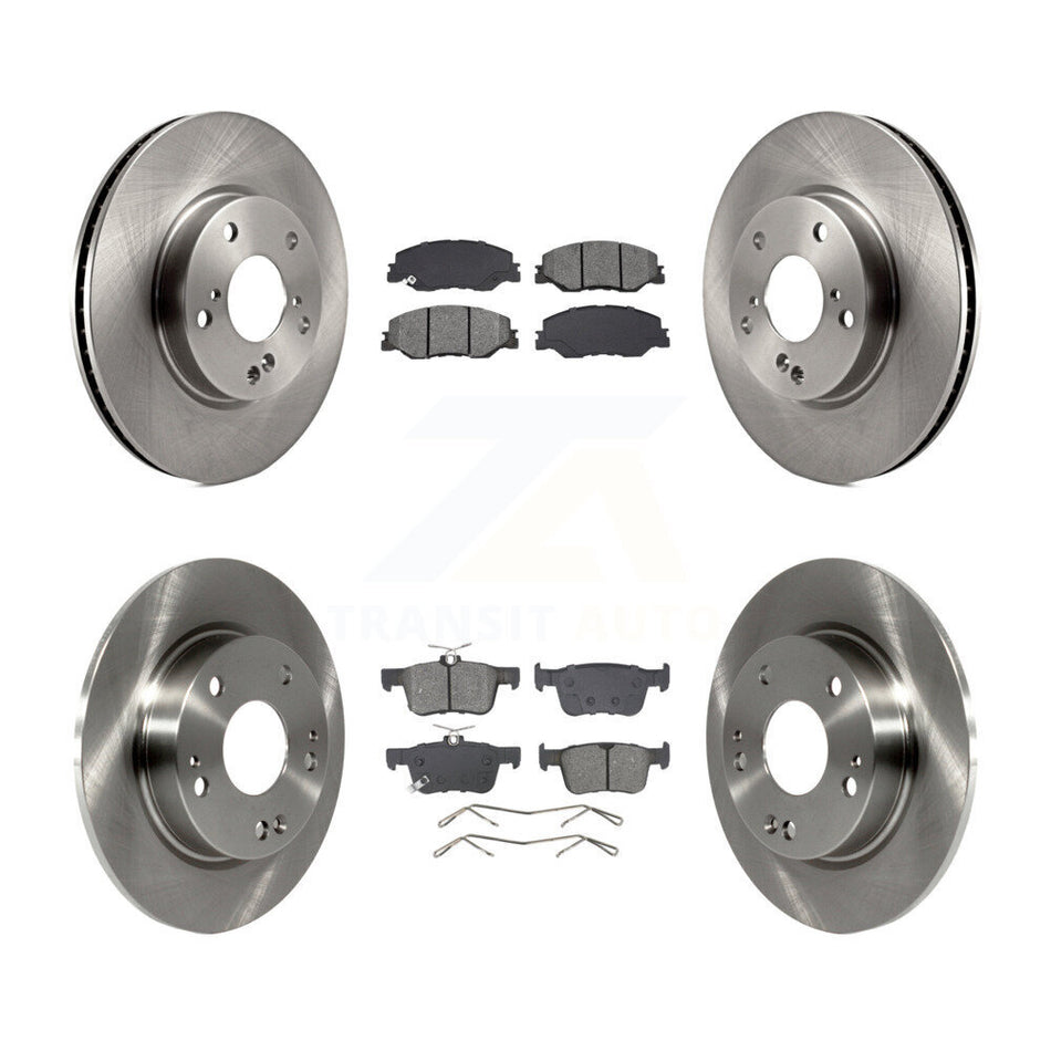 Front Rear Disc Brake Rotors And Semi-Metallic Pads Kit For 2019-2022 Honda Insight K8S-104251