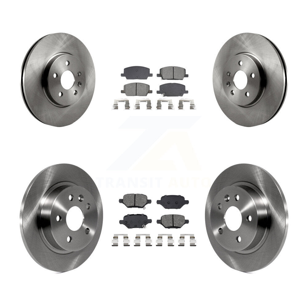 Front Rear Disc Brake Rotors And Semi-Metallic Pads Kit For Buick Encore Chevrolet Trax K8S-104257