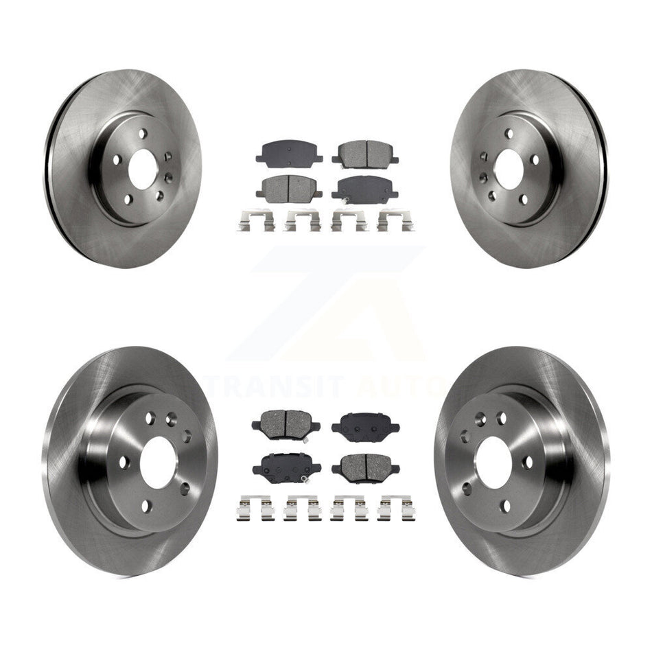 Front Rear Disc Brake Rotors And Semi-Metallic Pads Kit For Buick Encore Chevrolet Trax K8S-104257