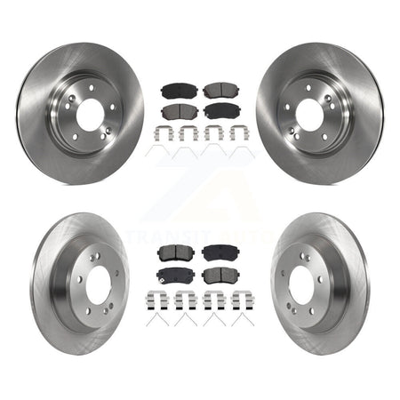 Front Rear Brake Rotor & Semi-Metallic Pad Kit For Hyundai Kona Ultimate Limited with FWD K8S-104259
