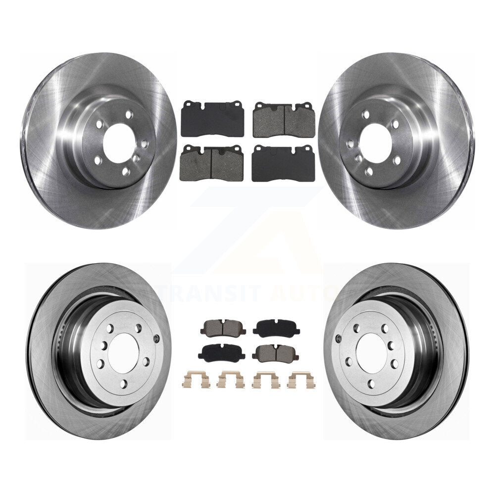 Front Rear Brake Rotors Semi-Metallic Pad Kit For 2006-2009 Land Rover Range Supercharged K8S-104262