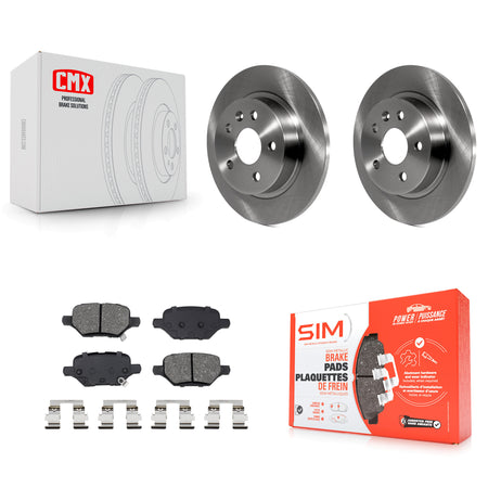 Rear Disc Brake Rotor And Semi-Metallic Pad Kit For 2018-2022 Buick Encore Chevrolet Trax K8S-104272