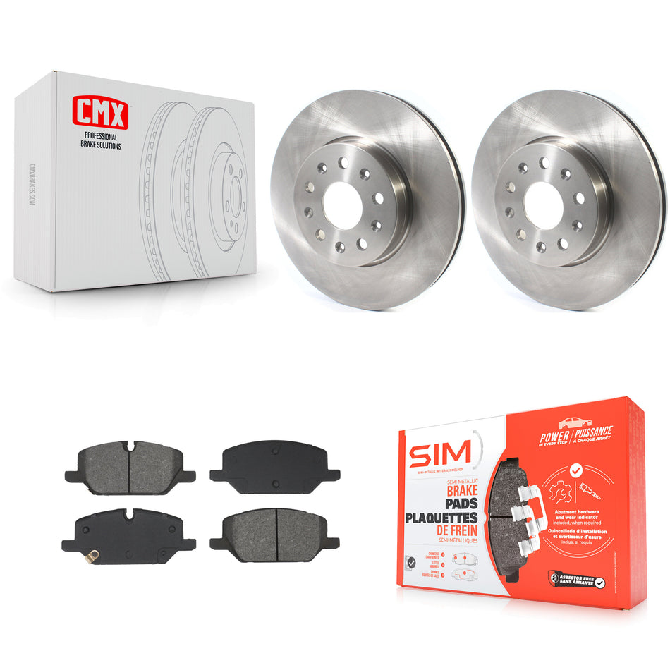 Front Disc Brake Rotors And Semi-Metallic Pads Kit For Chevrolet Camaro LT K8S-104992