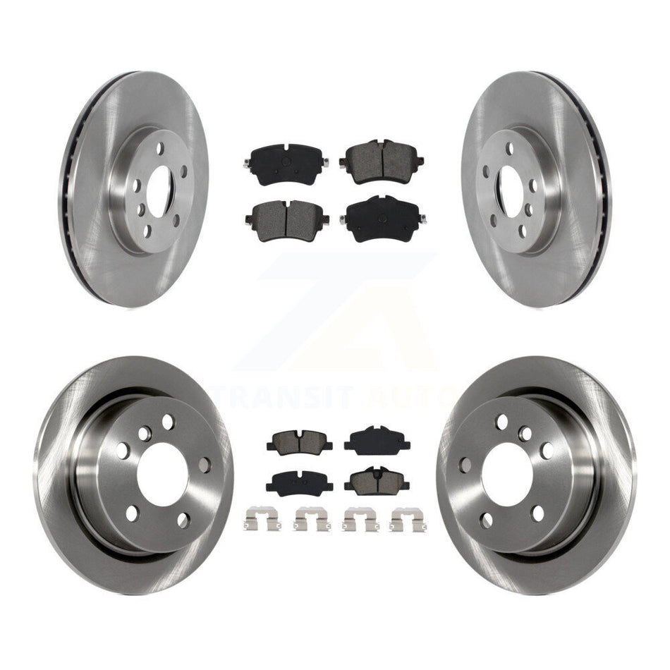 Front Rear Disc Brake Rotors Semi-Metallic Pad Kit For 2022 Mini Cooper S with GAS engine K8S-105003