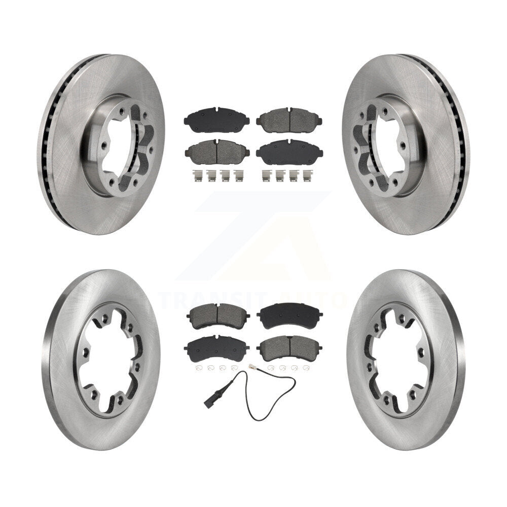 Front Rear Brake Rotor Semi-Metallic Pad Kit For Ford Transit-250 Transit-150 Transit-350 K8S-105004